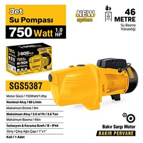 JET SU POMPASI 750 WATT 1.0 HP
