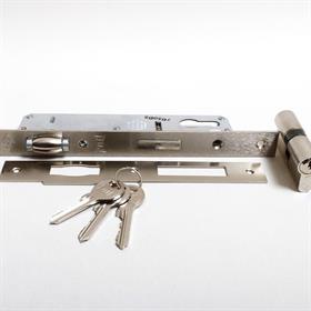 KALE SİL.DAİRE KİLİDİ MAKARALI 155/25 MM NİKEL