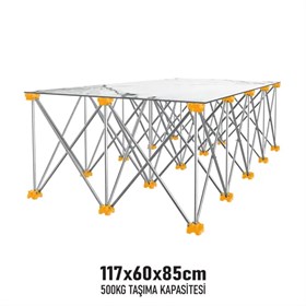 KATLANIR ÇALIŞMA TEZGAHI ALÜMİNYUM 117*60*85 CM