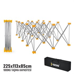 KATLANIR ÇALIŞMA TEZGAHI ALÜMİNYUM 225*113*85 CM
