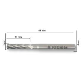 MTE HSSE PARMAK FREZE UZUN DIN844 5 MM 276220500