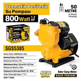 OTOMATİK PERİFERİK SU POMPASI 800 WATT 1.2 HP