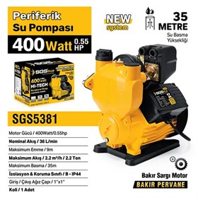 PERİFERİK SU POMPASI 400 WATT 0.55 HP