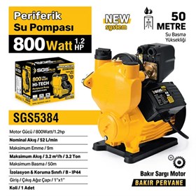 PERİFERİK SU POMPASI 800 WATT 1.2 HP