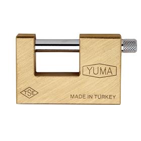 YUMA KAYAR MİLLİ ASMA KİLİT 79 MM YM-3079 PİRİNÇ