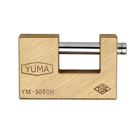 YUMA KAYAR MİLLİ ASMA KİLİT 80 MM YM-3080 PİRİNÇ