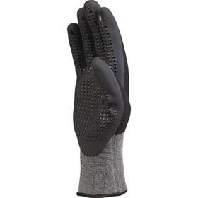 DELTA PLUS VE724 POLYESTER/SPANDEX ÖRME ELDIVEN-NITRIL AVUÇ IÇI + NOKTALAR