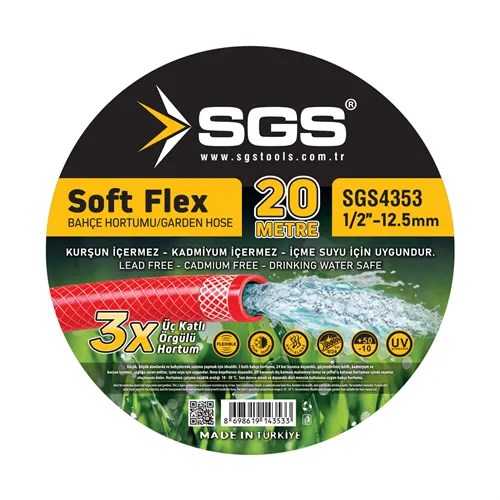 1/2 SOFTFLEX ÖRGÜLÜ HORTUM 20 MT (100gr/mt)