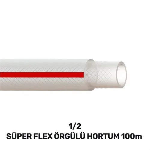 1/2 SUPERFLEX ÖRGÜLÜ HORTUM 100 MT (150gr/mt)