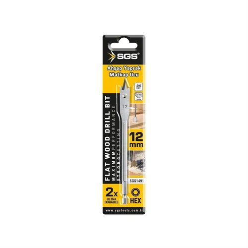 AHŞAP YAPRAK MATKAP UCU 12x152 mm