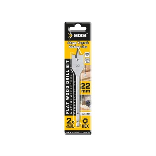 AHŞAP YAPRAK MATKAP UCU 22x152 mm