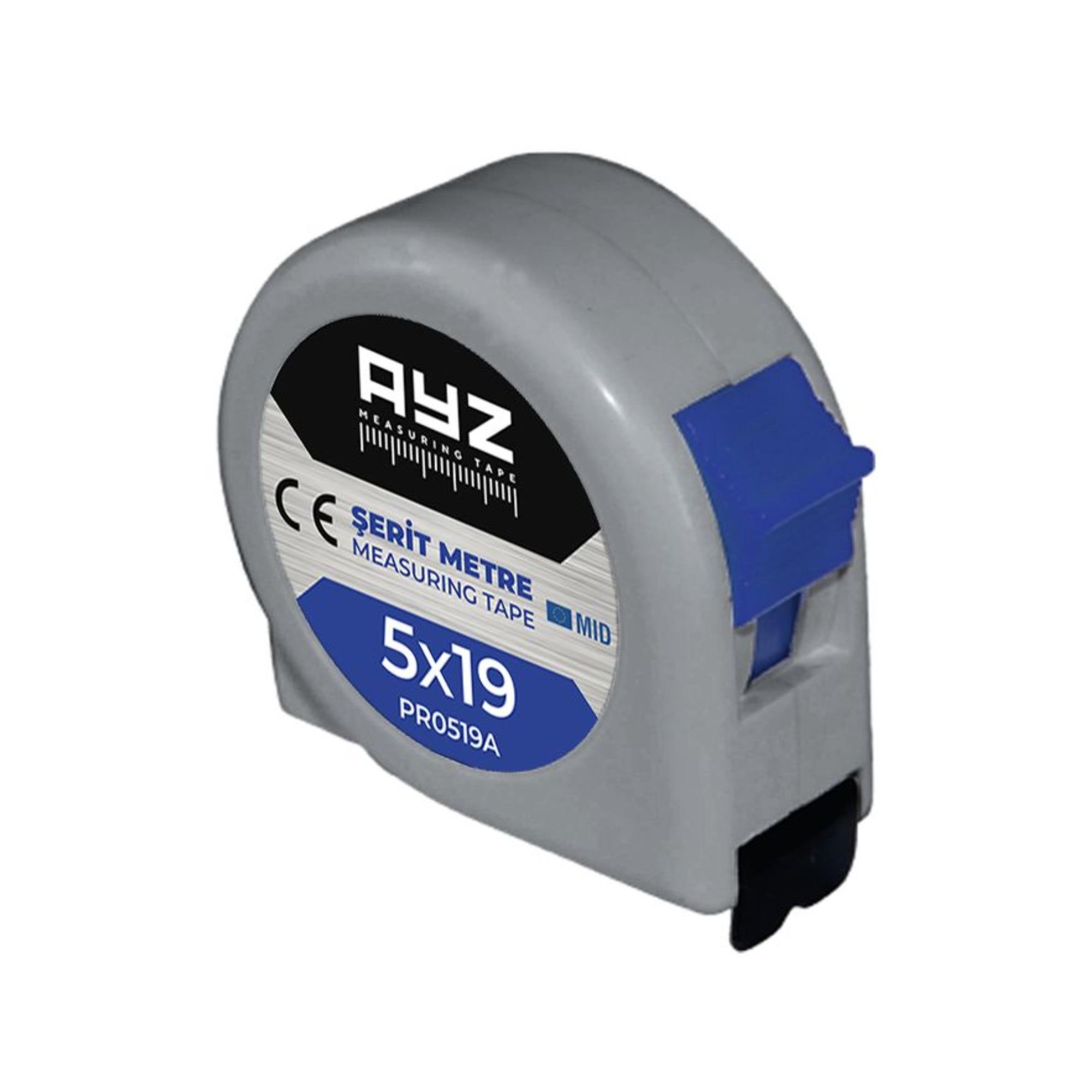 AYZ ŞERİT METRE GRİ (PR0519A) 5x19 MT