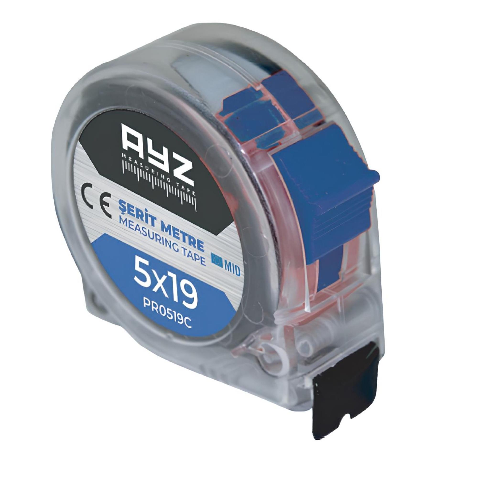 AYZ ŞERİT METRE ŞEFFAF (PR0519C) 5x19 MT