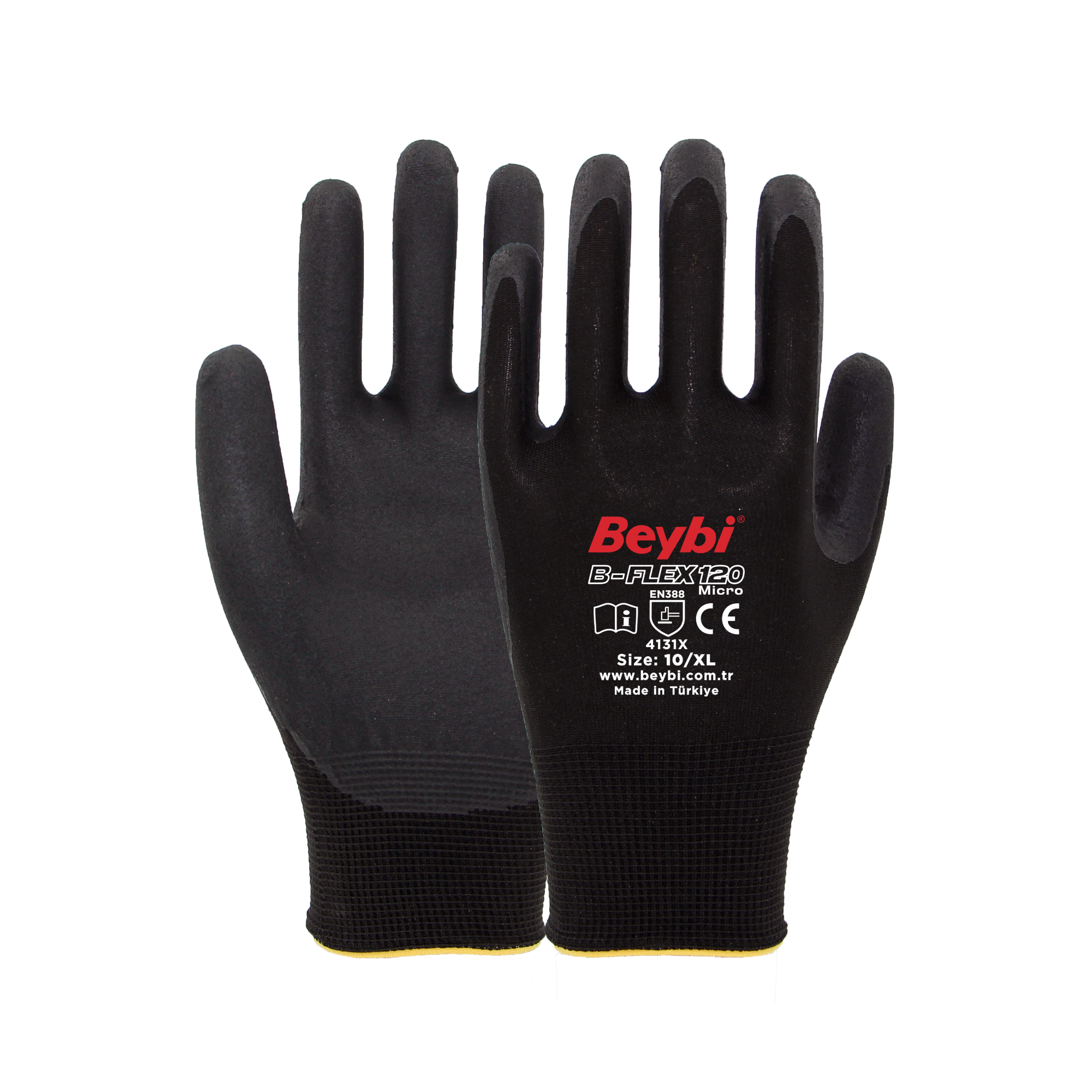 BEYBİ B-FLEX120 MİCRO KÖPÜK NİTRİL ELDİVEN NO:10