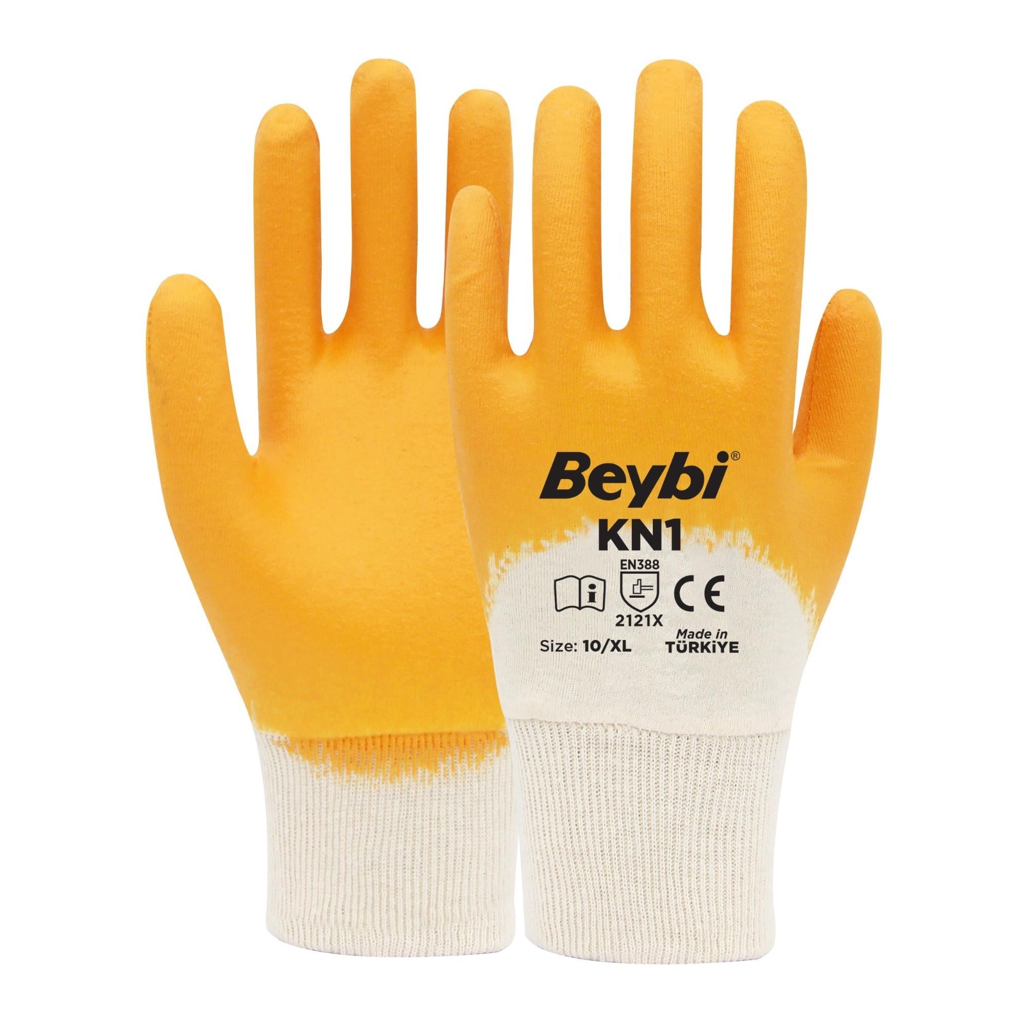 BEYBİ KN1 NİTRİL ELDİVEN SARI NO: 9