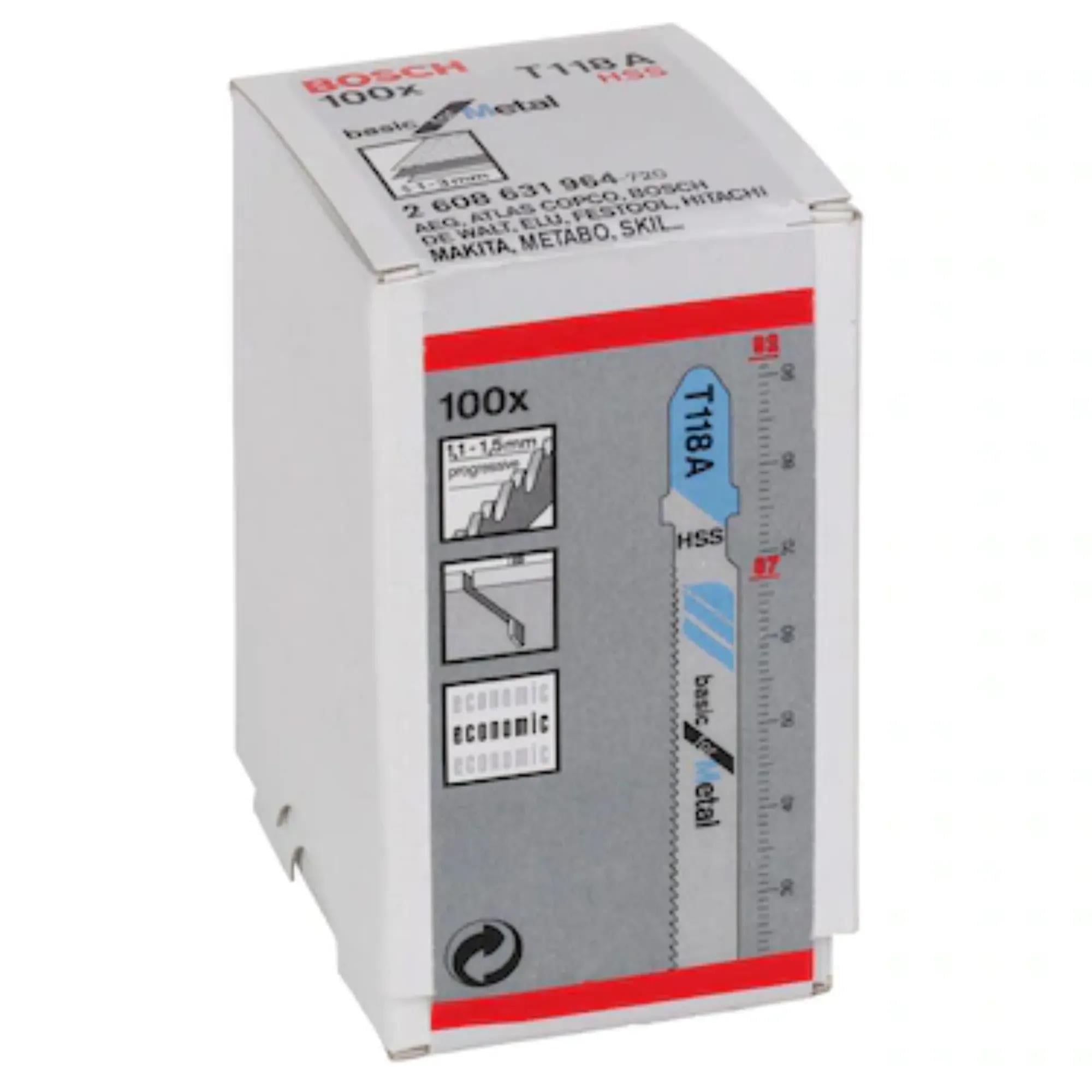 BOSCH METAL DEKUPAJ AĞZI (T118A) (PK100LÜ)