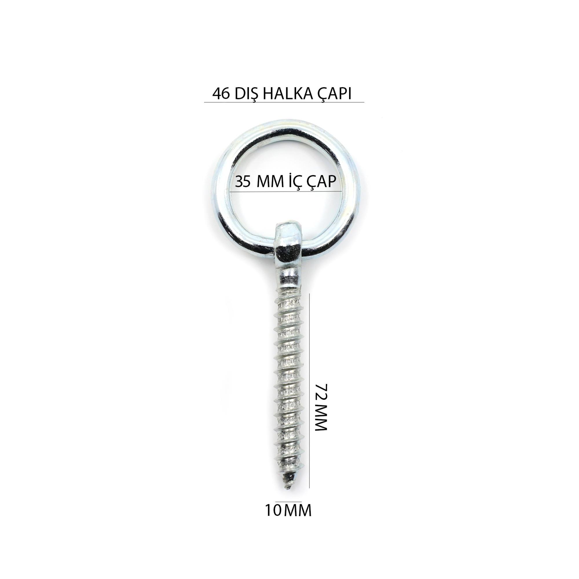 ÇINAR HALKALI VİDA 10x130 MM KOD:259