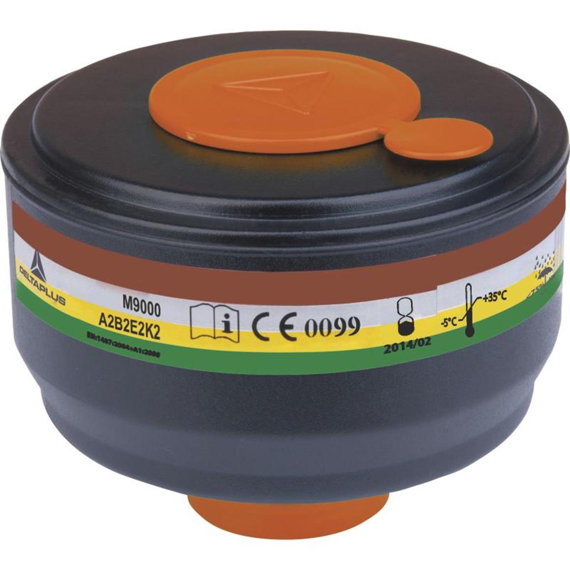 DELTA PLUS M9000 A2B2E2K2 TAM YÜZ MASKELERİ İÇİN4'LÜ FİLTRE KARTUŞ SETİ