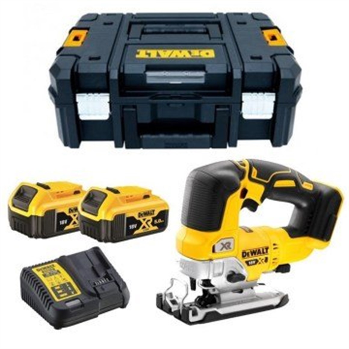 DEWALT DCS334P2 18V 5AH KÖMÜRSÜZ AKÜLÜ DEKUPAJ TESTERE