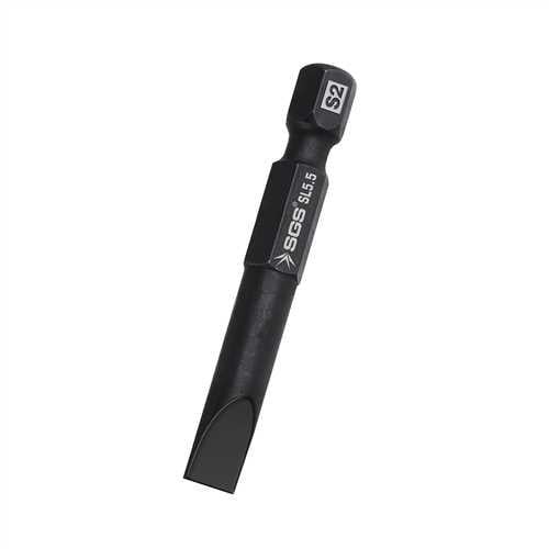 DÜZ UÇLU BİTS S2  SL5,5*25mm Black-Pro Series