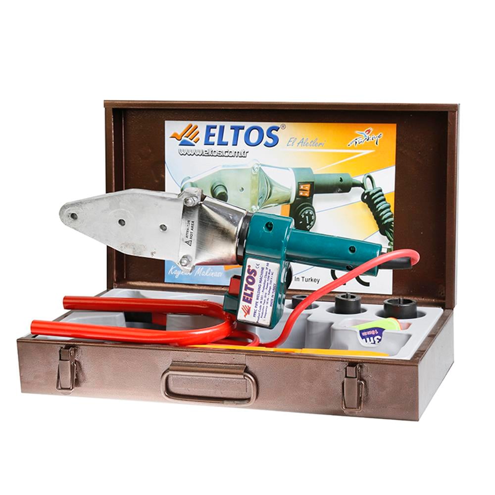 ELTOS PPRC PLASTİK BORU KAYNAK MAK.SETİ 1200 W (CE BELGELİ) YANMAZ KABLOLU