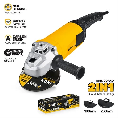 ENDÜSTRİYEL TAŞLAMA MAKİNESİ 3000 WATT 180-230 MM