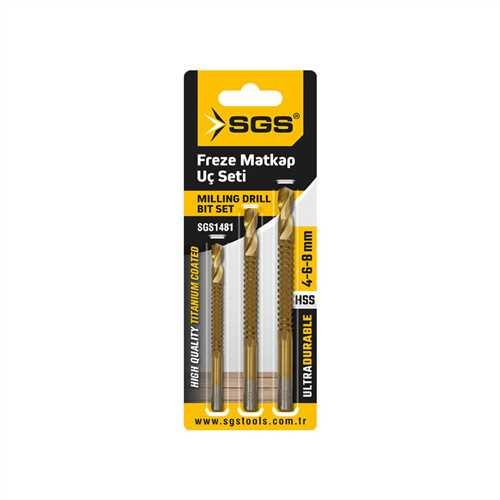 FREZE MATKAP UÇ SETİ 4-6-8 MM