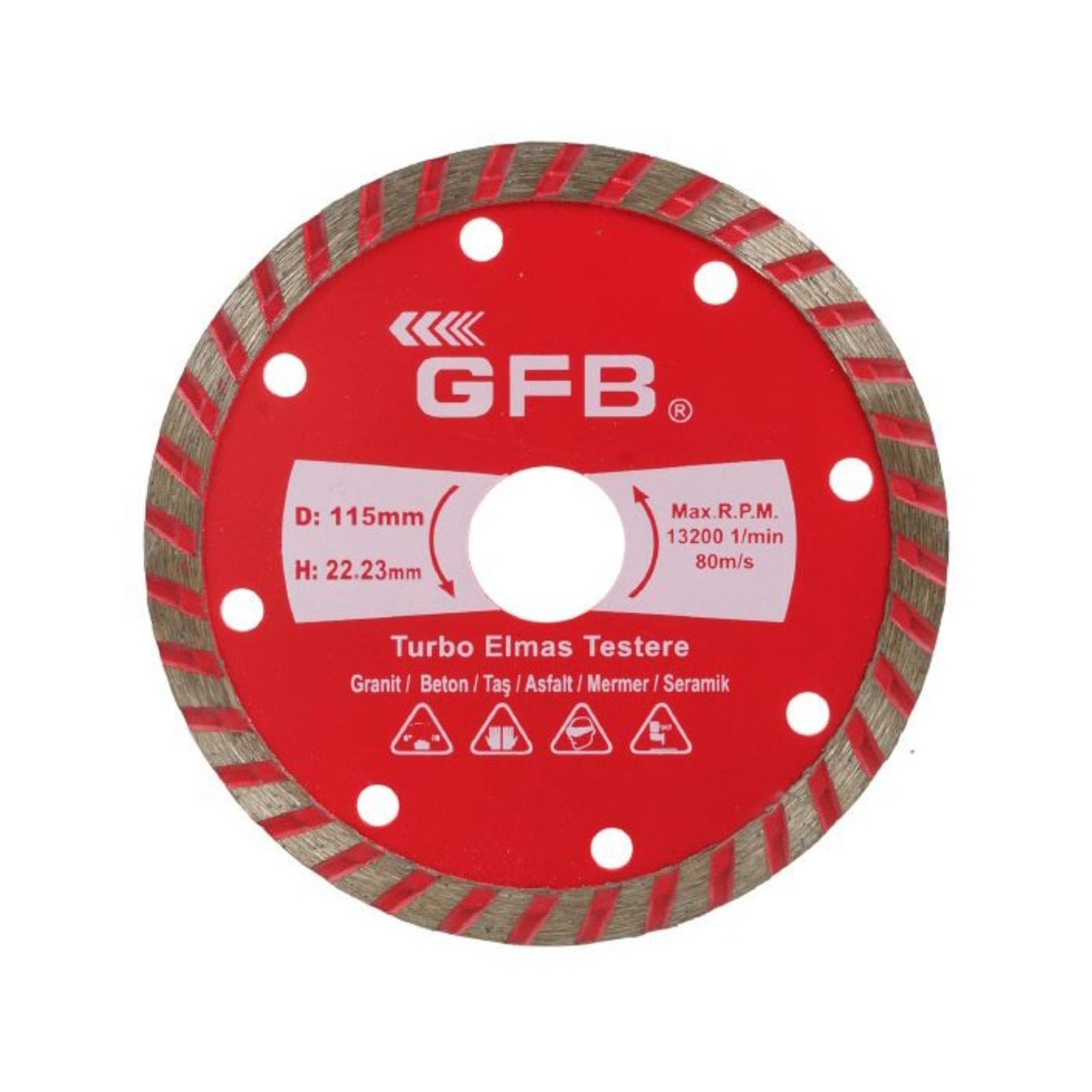 GFB TURBO ELMAS KESİCİ 115 MM