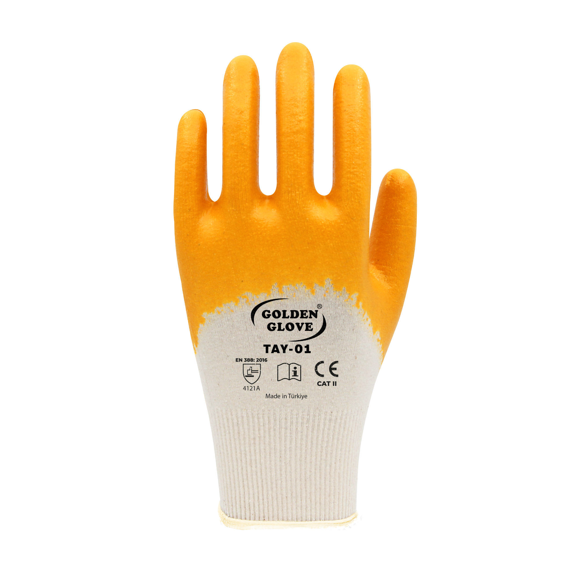 GOLDEN GLOVE TAY-01 NİTRİL ELDİVEN SARI NO:10