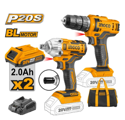 İNGCO CKLI 2017 MATKAP-VİDALAMA 2 Lİ SET 20 V