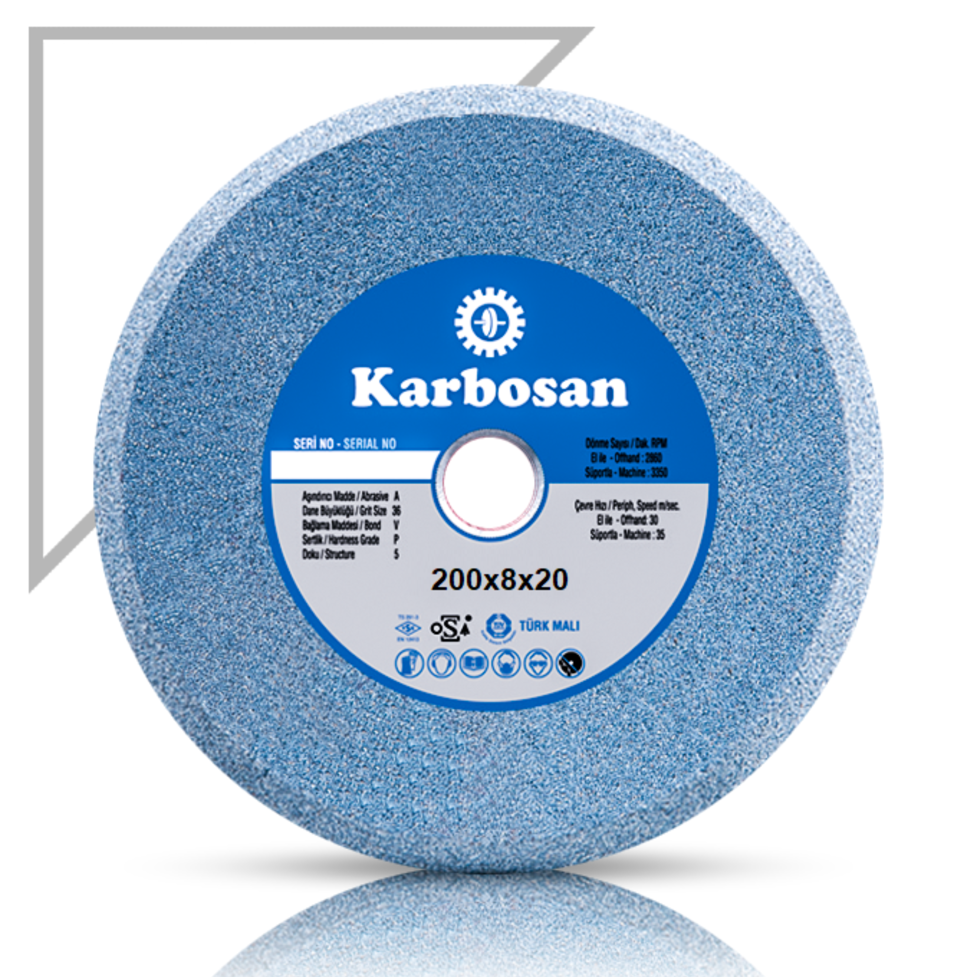 KARBOSAN DÜZ TAŞ 200x8x20 NK60 920770