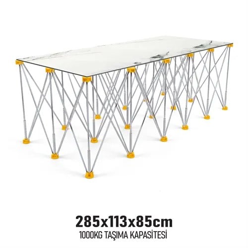 KATLANIR ÇALIŞMA TEZGAHI ALÜMİNYUM 285*113*85 CM