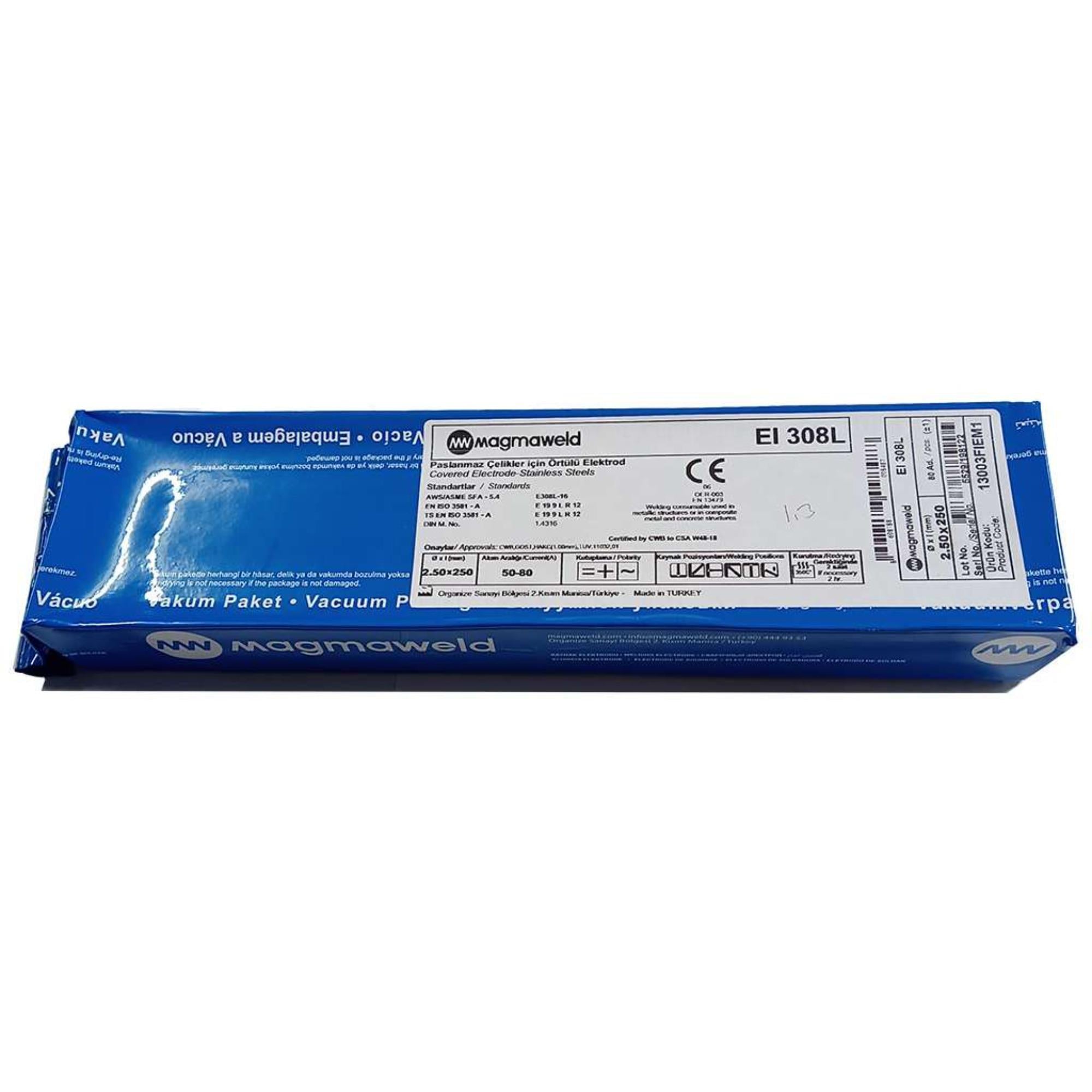 MAGMAWELD ELEKTROD 308L 2.5 (İNOX) (80 ADET)
