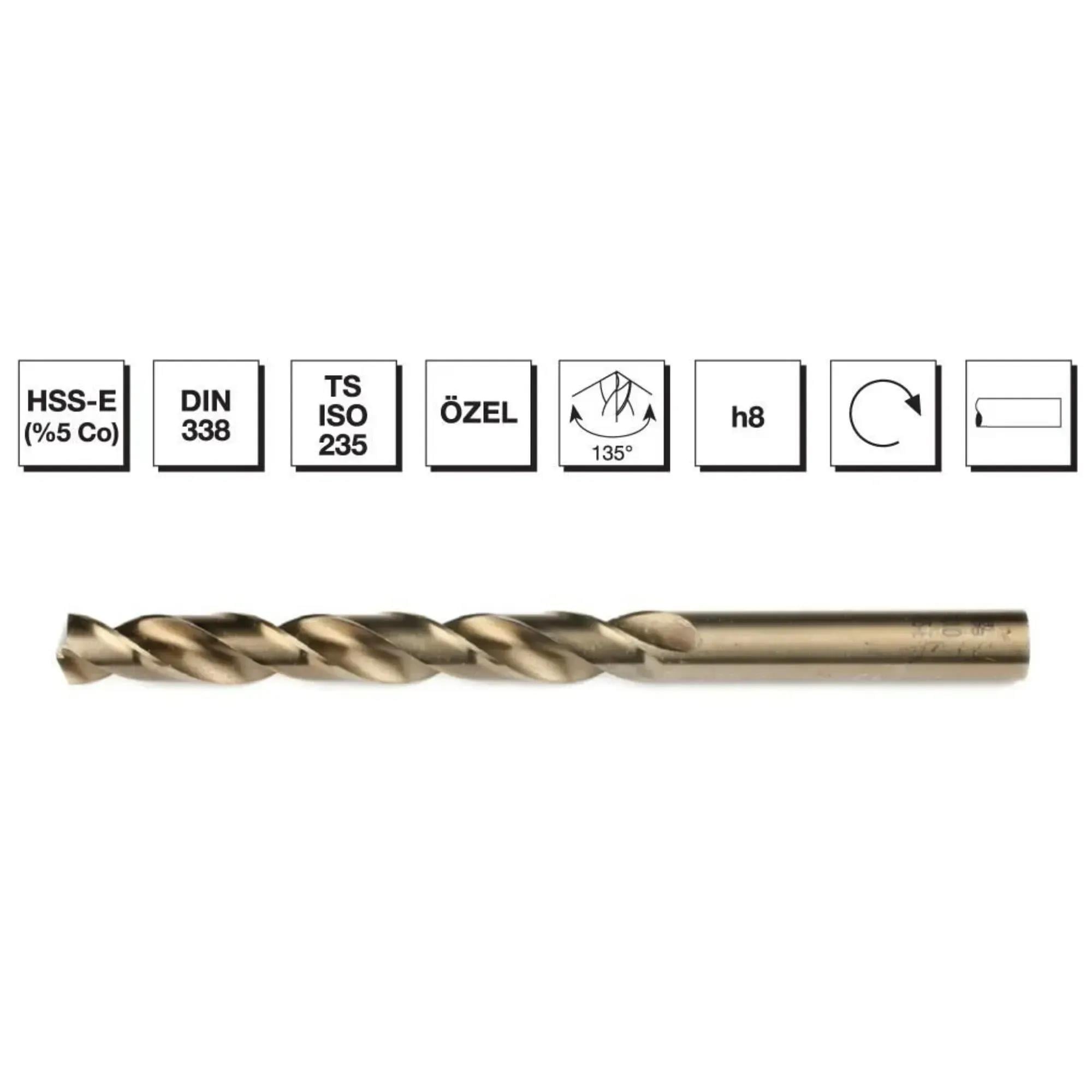 MTE HSS MATKAP UCU ALTIN SR DIN338 6.5 MM 5000650