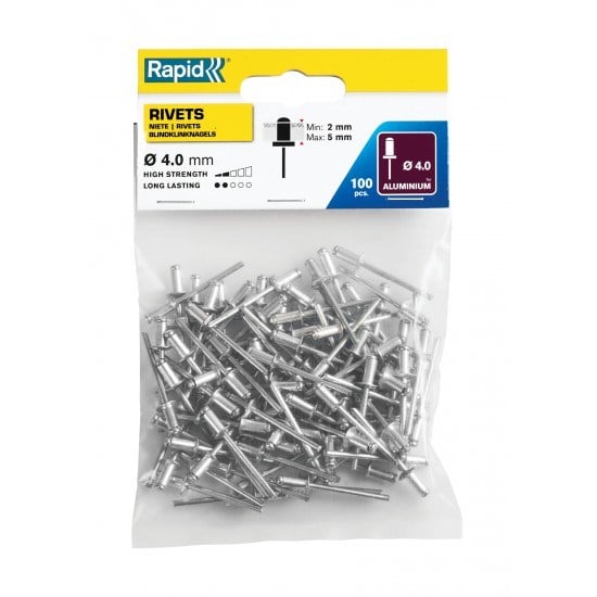PERÇİN Ø4 x 8mm ALÜMİNYUM 100 Adet