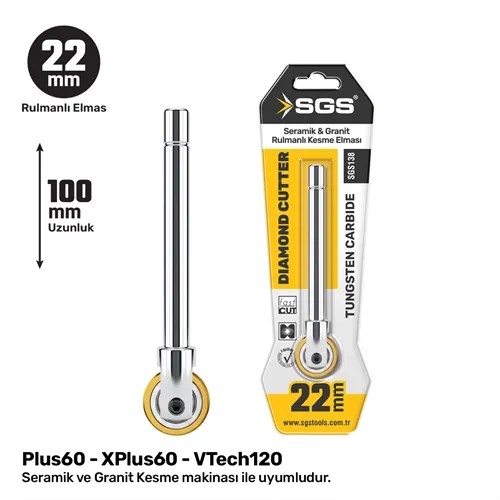 SERAMİK-GRANİT KESME ELMASI 22MM RULMANLI