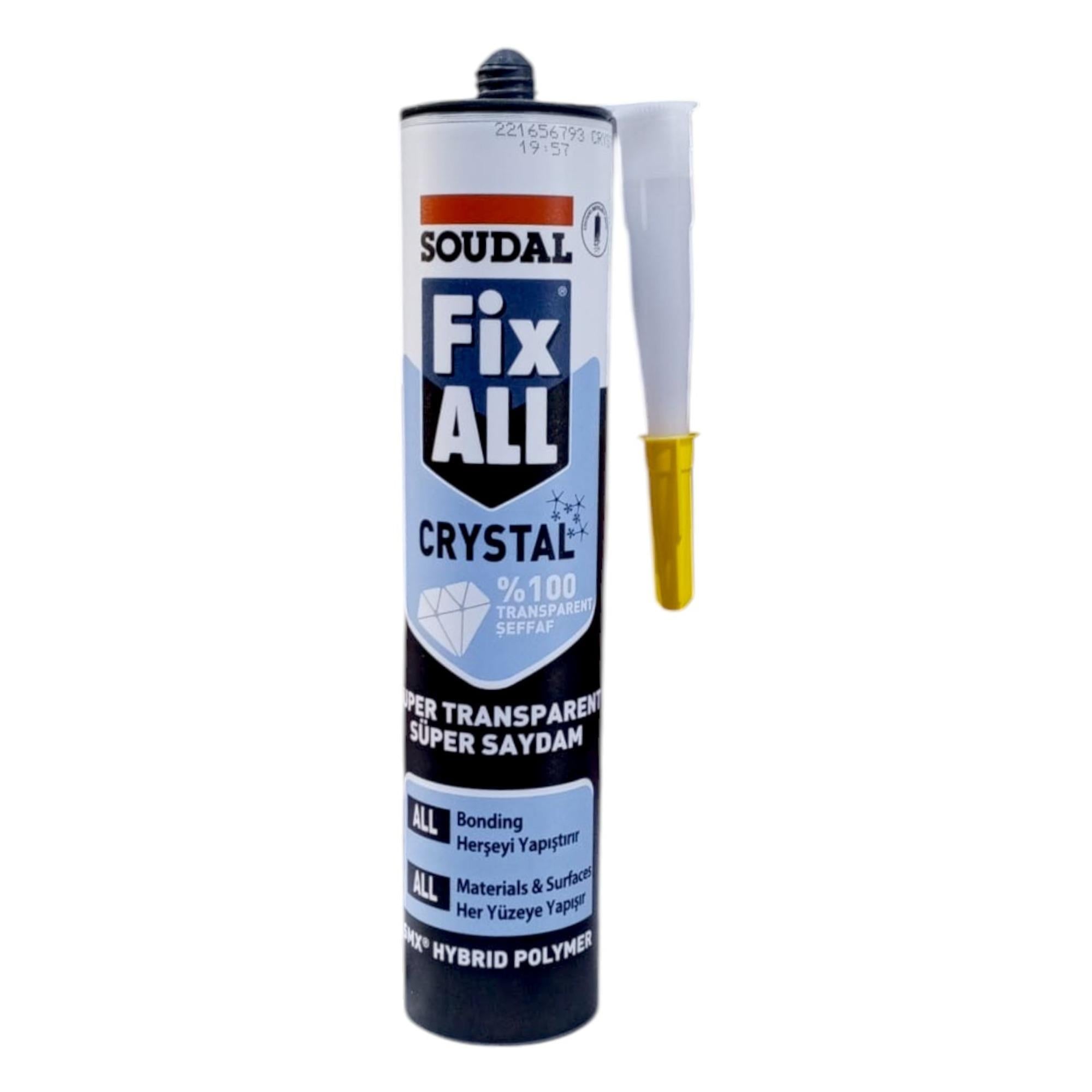 SOUDAL FİX ALL CRYSTAL ŞEFFAF 290 ML (122530)
