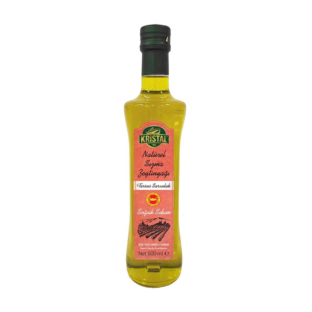 Sarı Ulak Çeşidi Natürel Sızma Zeytinyağı 500 ml Cam Şişe