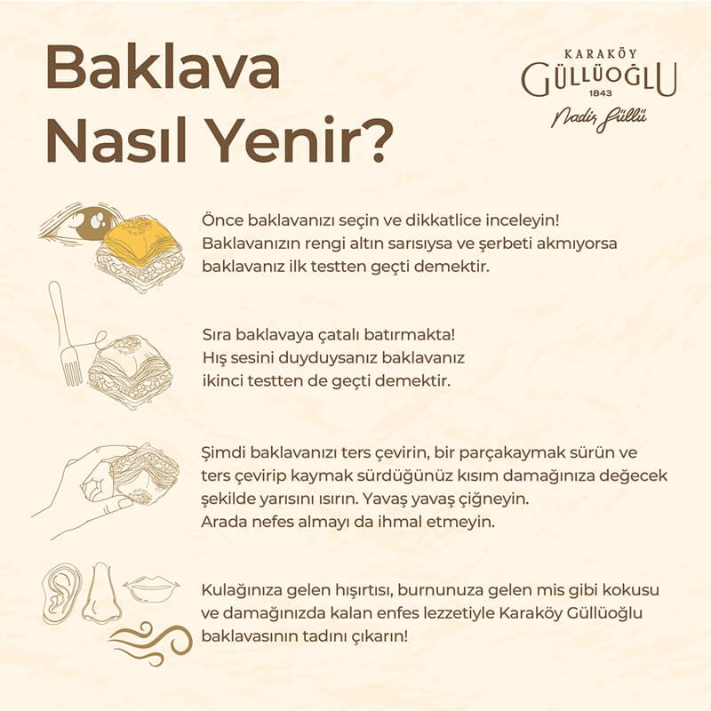 Ustasından Baklava Nasıl Yenir ? Karaköy Güllüoğlu - Nadir Güllü