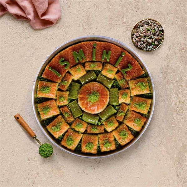 Yuvarlak Karışık Baklava Tepsisi - Size Özel