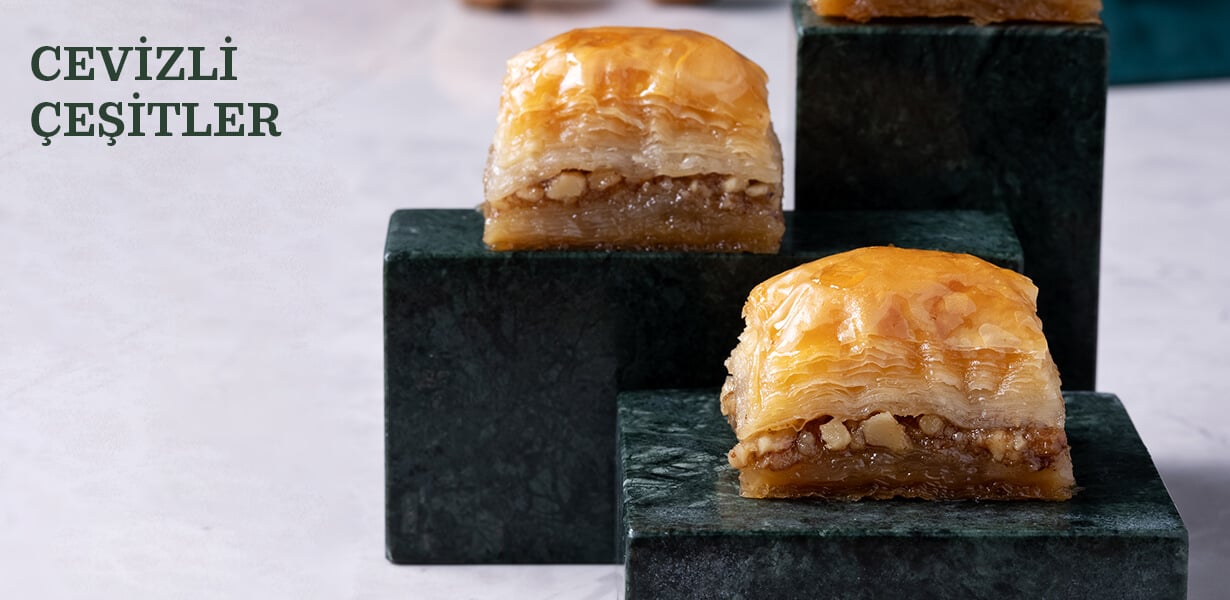 Cevizli Baklava ceşitleri karakoygüllüoğlunda