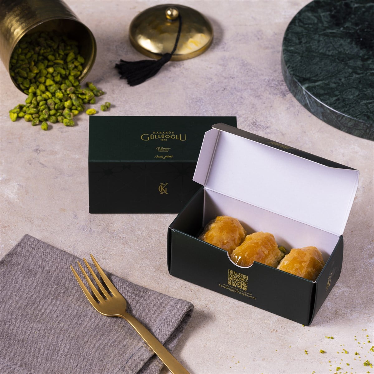 Özel Fıstıklı Tadım Kutusu 10 Paket