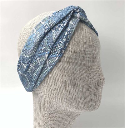 ÇAPRAZ DESENLİ MAVİ BANDANA BAND07
