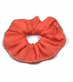 SCRUNCHIE KRİSTAL TAŞLI KIRMIZI SATEN TOKA SCR25