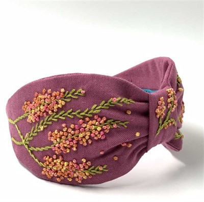 MİMOZA NAKIŞLI PASTEL FUŞYA TAÇ MM06B