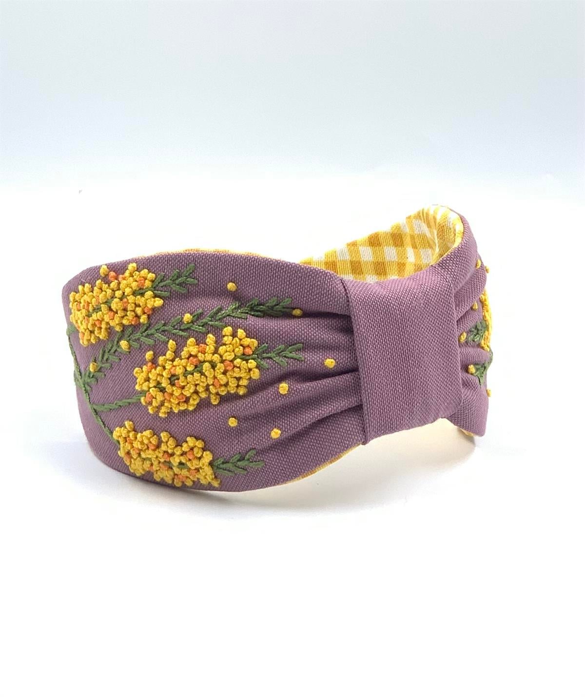 MİMOZA NAKIŞLI PASTEL MOR TAÇ MM07