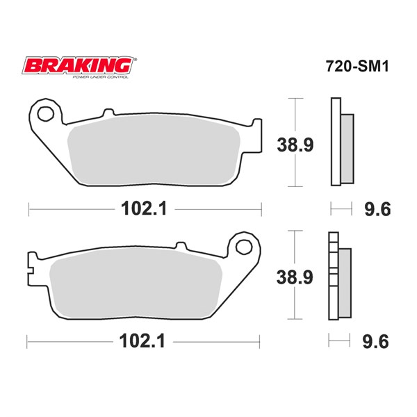 BrakingFren Ekipmaları720SM1 Braking Fren Balatası