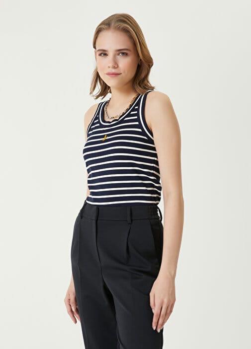 BYMN Çizgili Siyah Atlet