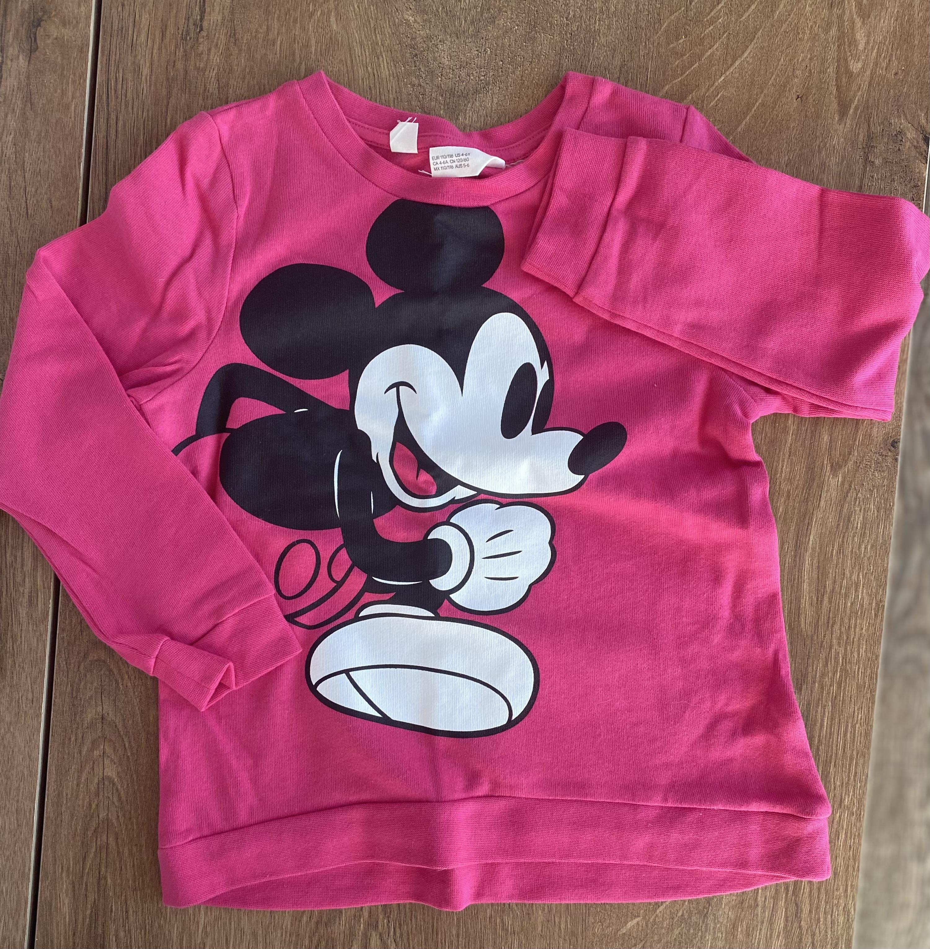 HM Mickey Pembe Sweatshirt