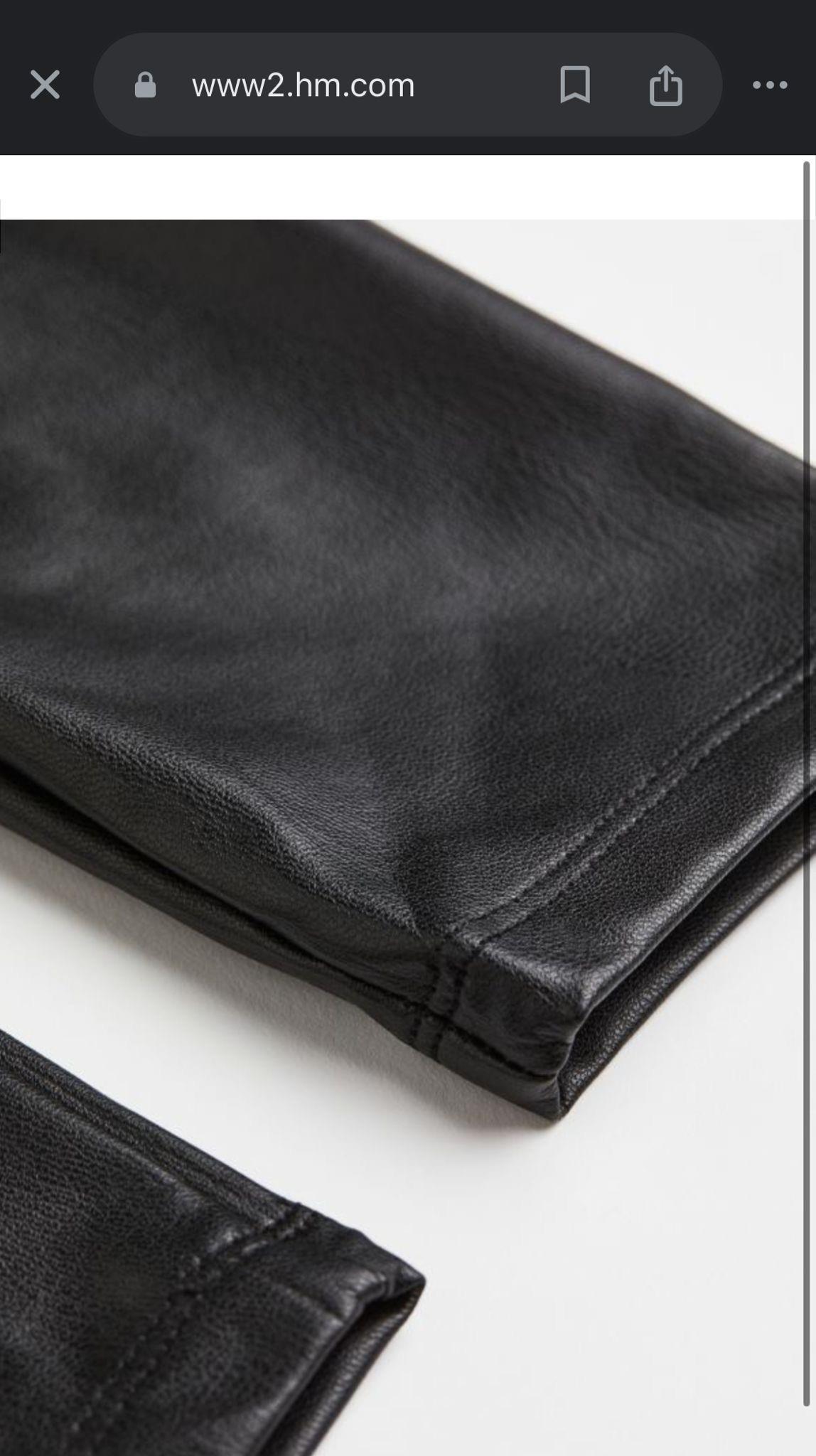 HM Şardonlu Deri Tayt